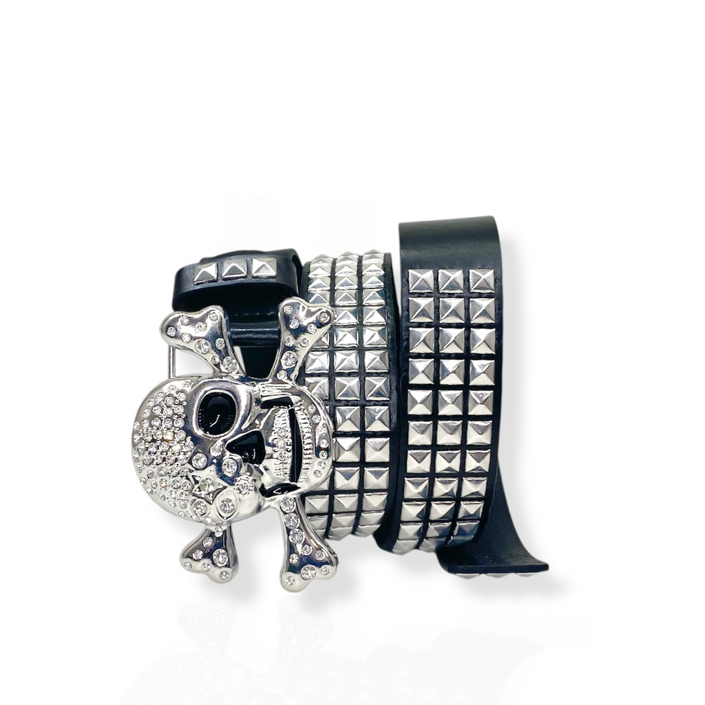 Skull Rhinestone Belt