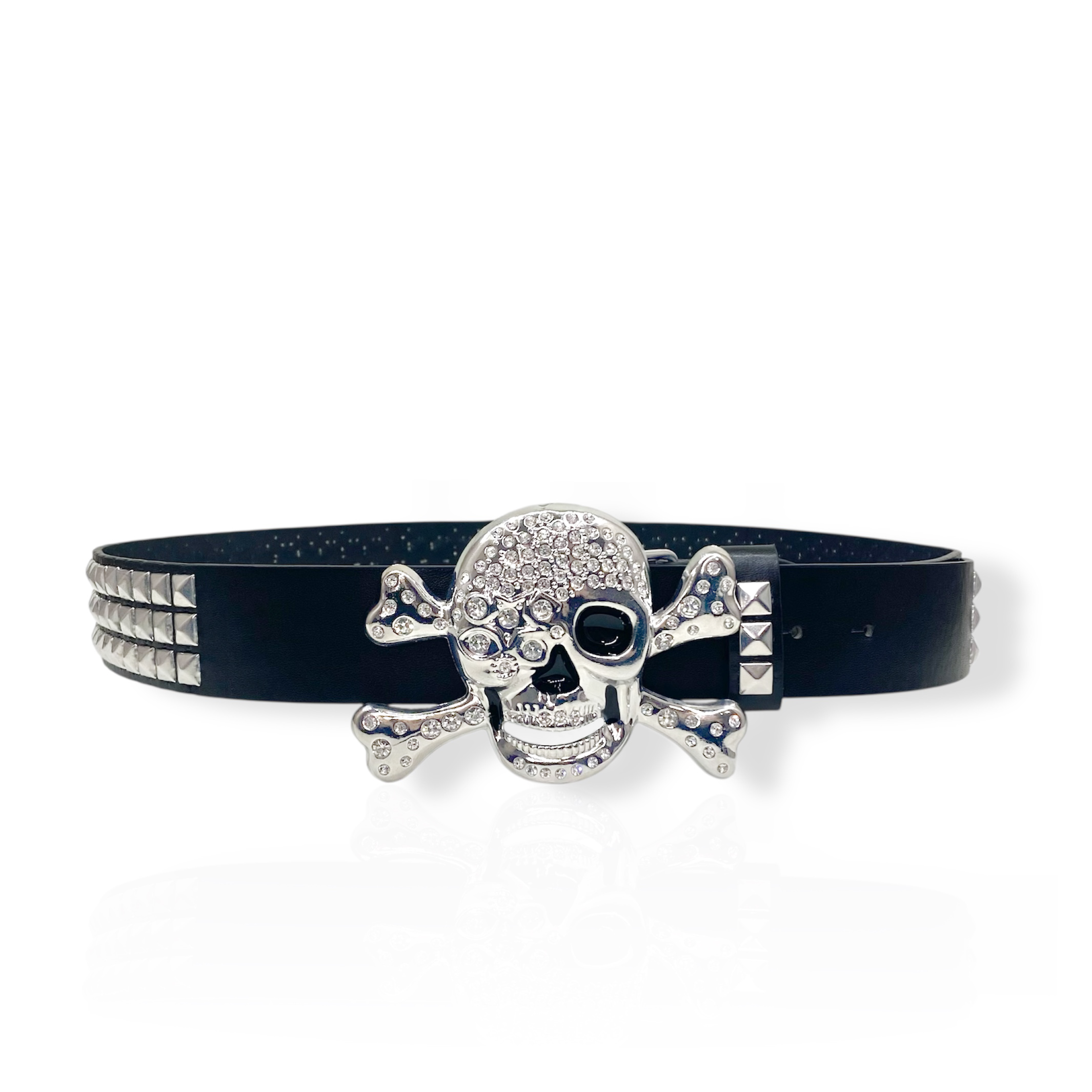 Skull Rhinestone Belt