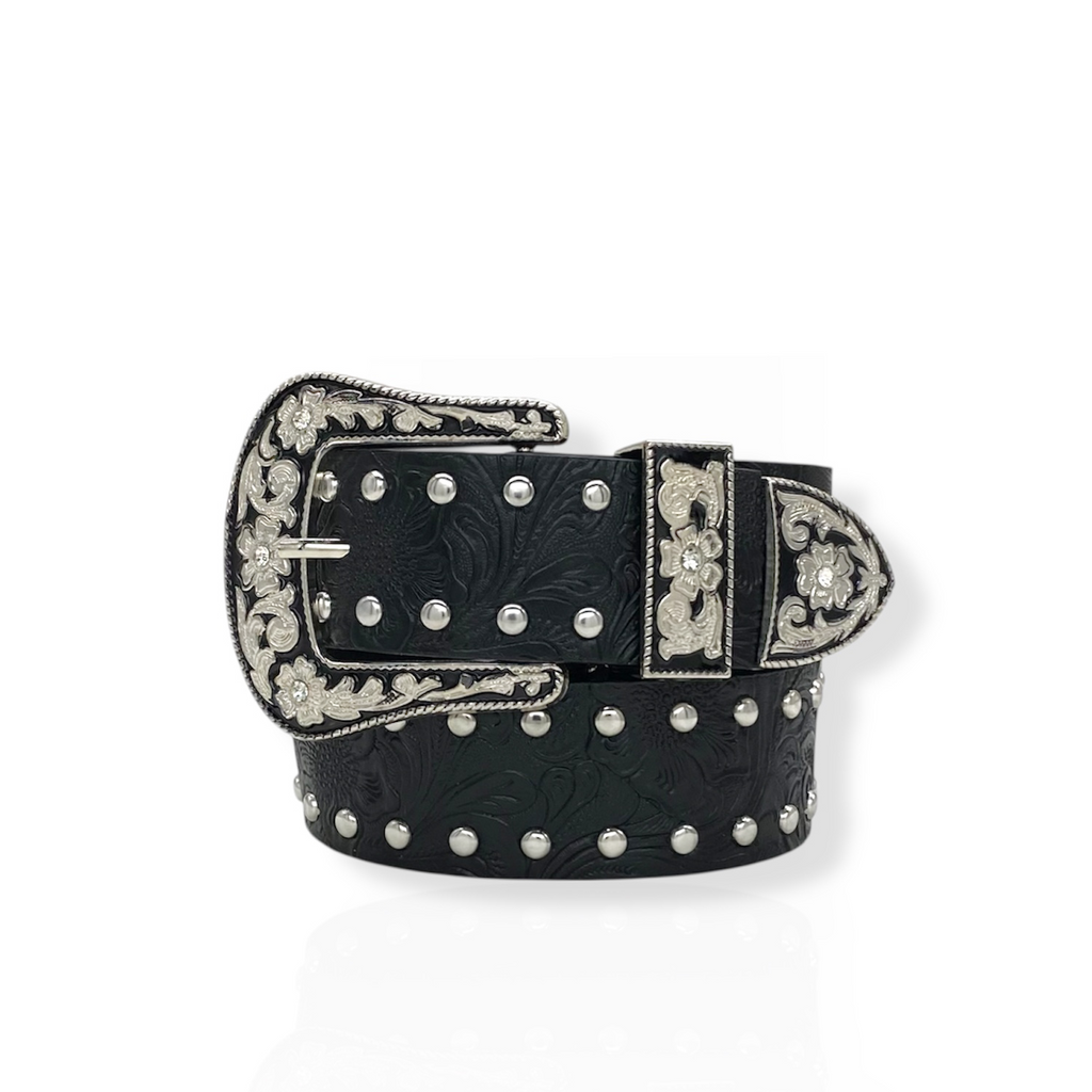 Engraved Stud Belt
