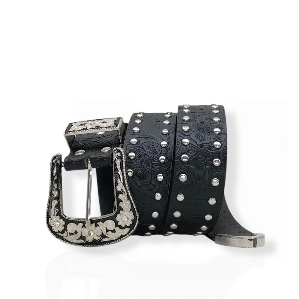 Engraved Stud Belt