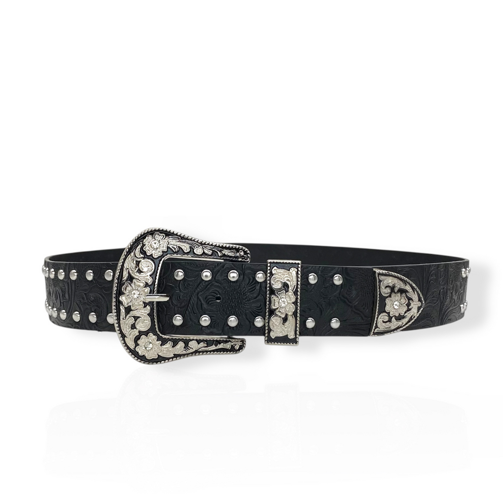 Engraved Stud Belt