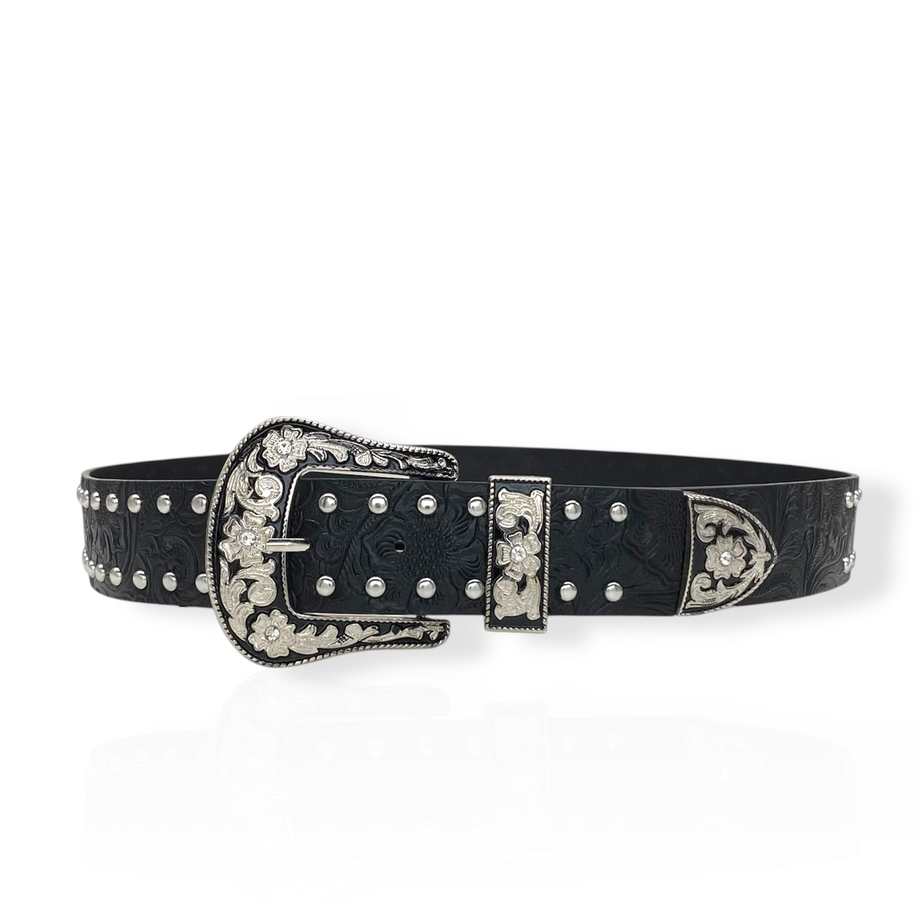 Engraved Stud Belt