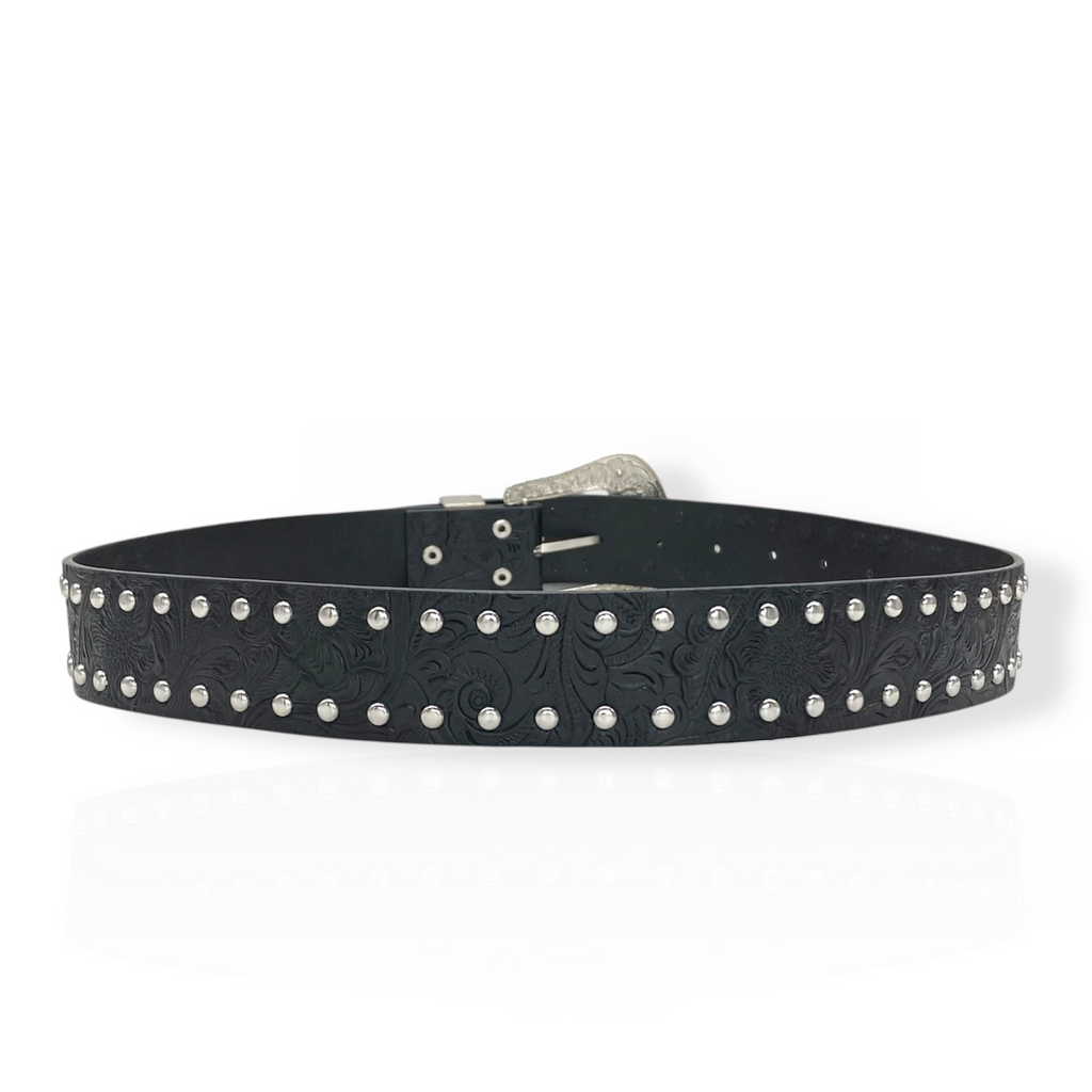 Engraved Stud Belt