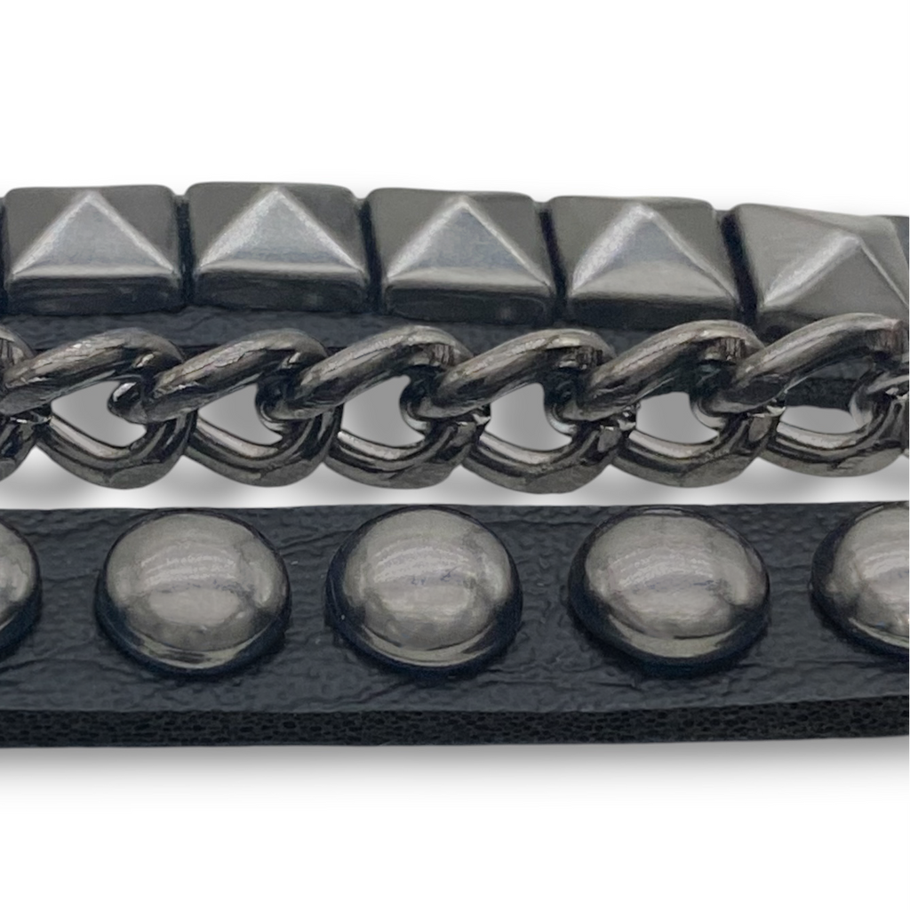 Triple Layer Punk Bracelet