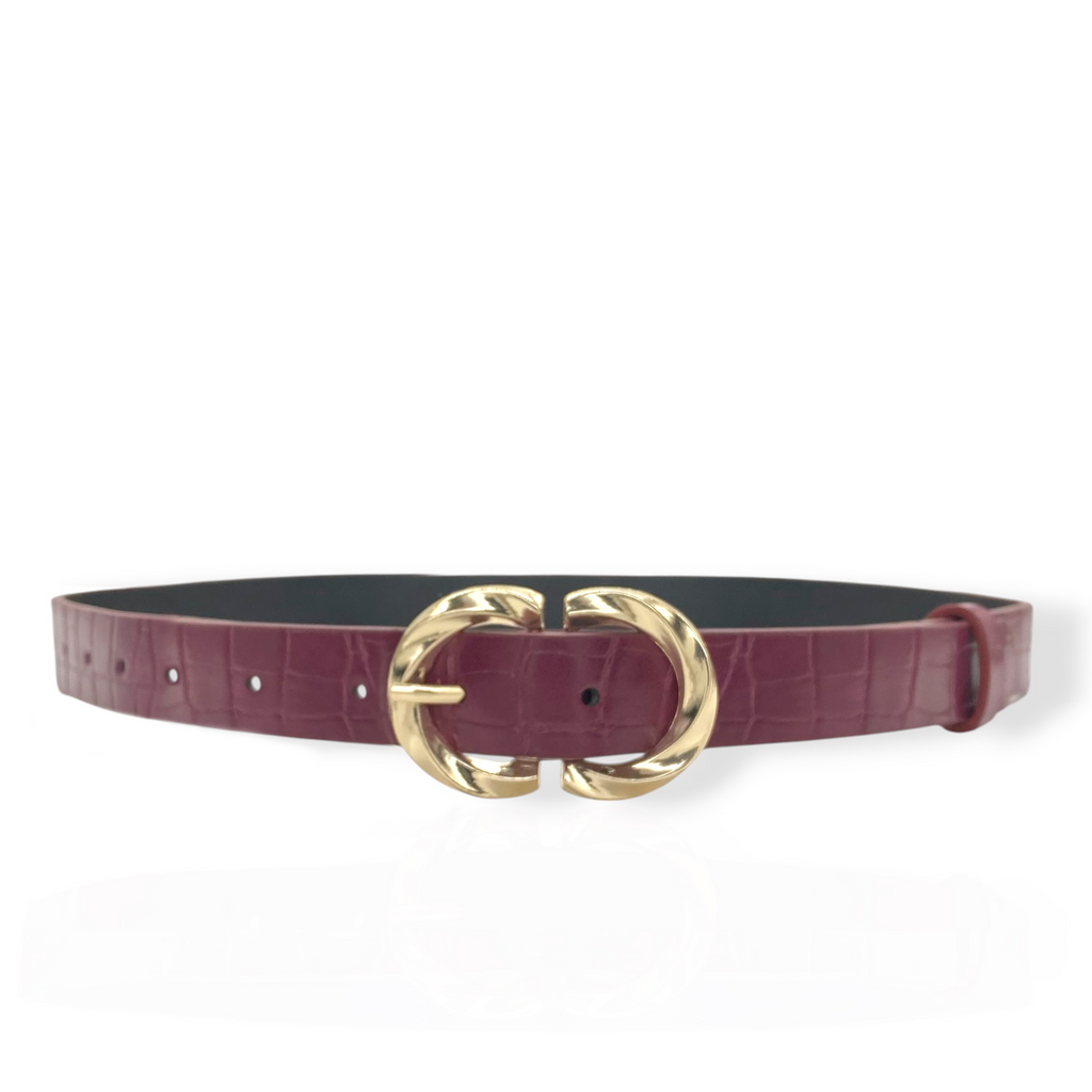 Croc Buckle Belt