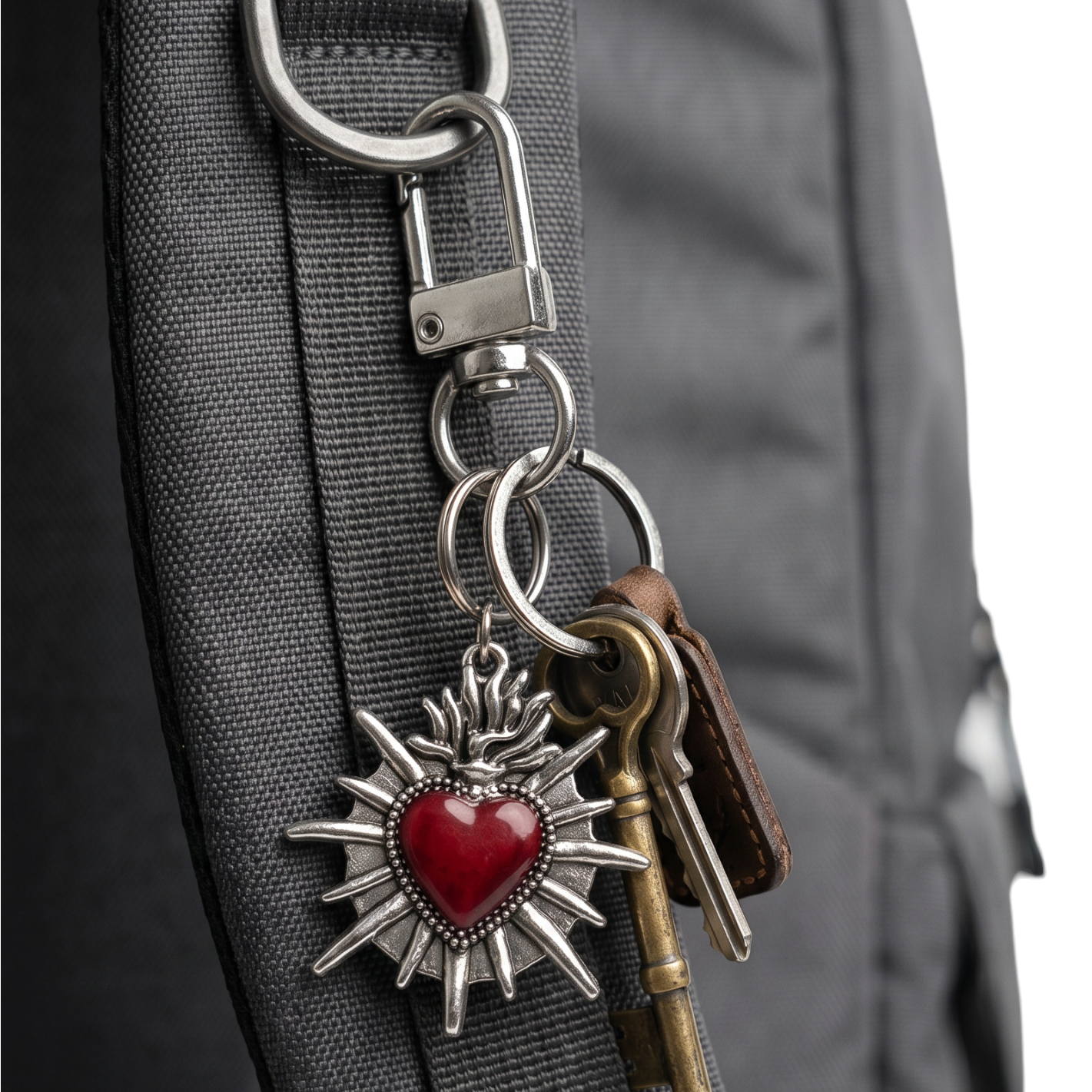 Radiant Heart Keychain